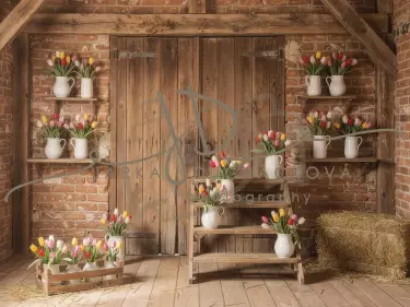 Stodola s květinami 6