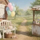 Oslava s dortíky venkovní