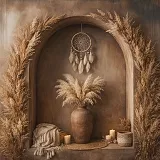 BOHO stěna s obloukem