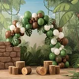 NAROZENINY - džungle styl s balonky