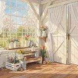 Jarní květinová scéna