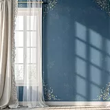 Stěny / zdi s okny / modré