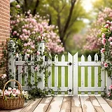 Jarní terasa s plotem