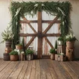 SPOJENÉ - Vrata přírodní zdobená