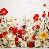 Vinyl fotopozadí - Květinové stěny